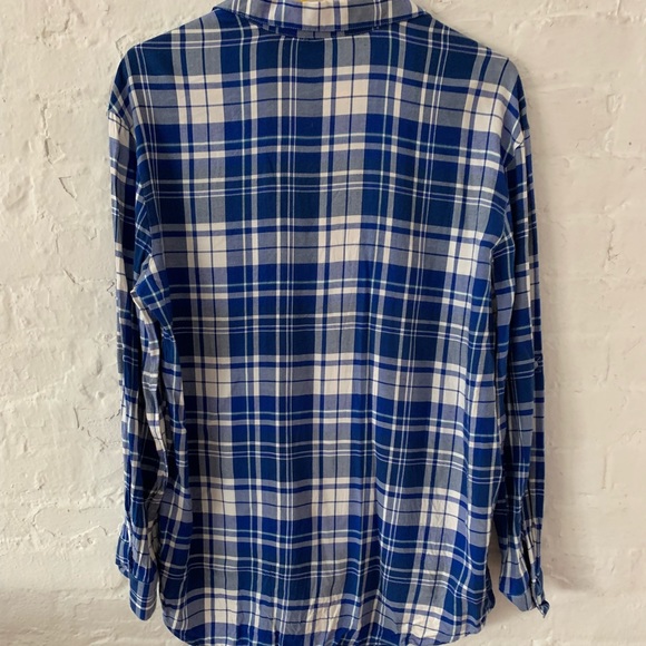 Express Blue & White Flannel - Picture 4 of 4